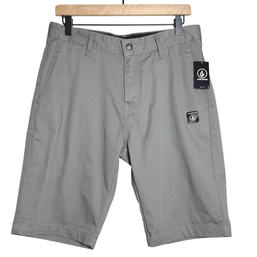 Volcom NEW Mens Board Shorts‎ 30 Gray Monty Modern Fit Skater Streetwear